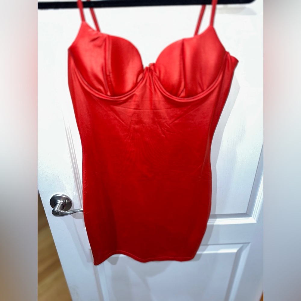 Windsor Red Sweetheart Neckline Bustier Mini Dress